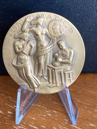 Numismatics,  Medallic Art Co,  Ny 2 " Bronze Coin