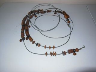 Vintage String Of Wood Billiard Scoring Beads