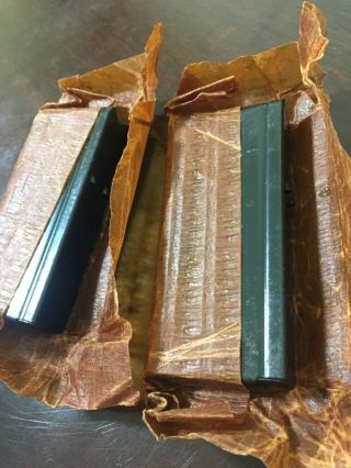 Two Unissued Us M1 Carbine 10 Round Magazines Rock - Ola Manufacture (r - O)