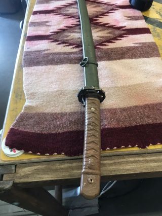 Ww2 Japanese Nco Sword And Scabbard Piece