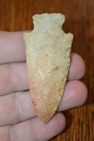 Well Made Archaic Stemmed Point Pulaski Co,  Illinois Mounds Gravel 2.  75 X 1.  25