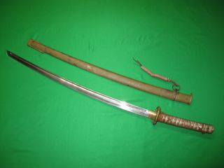 Japanese WW2 Type 95 Army NCO Sword With Matching Scabbard 3