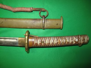 Japanese WW2 Type 95 Army NCO Sword With Matching Scabbard 4