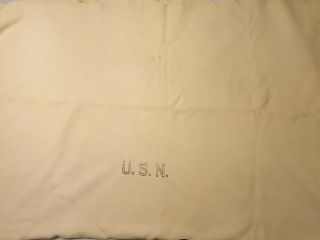 2 Vintage US NAVY USN Military Field Wool Blanket Throw Cream 72 