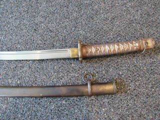 WWII Japanese Army NCO sword mis - matched with scabbard 2
