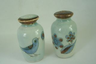 Ken Edwards El Palomar Pottery Salt & Pepper Shakers Pair Birds