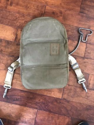 WWII WW2 1946 SWITLIK QAB A - 4 SAFETY PARACHUTE PACK CANOPY CHUTE COMPLETE 5