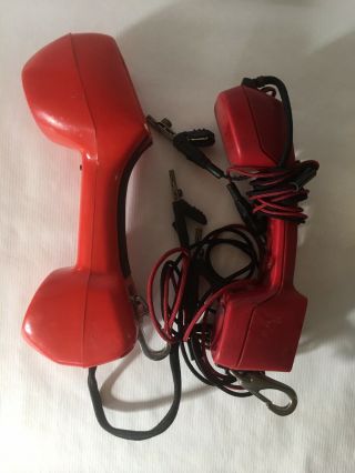 Vintage Telephone Test Lineman ' s Headset Harris Dracon TS21 Butt Set, 3