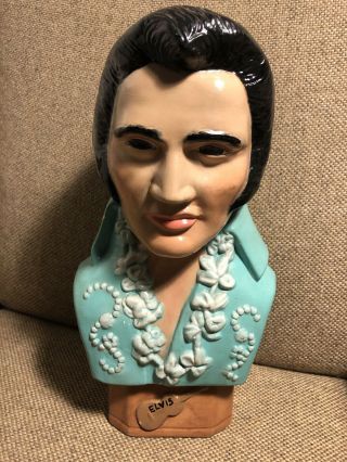 Vintage Elvis Presley Mold Hand Painted Head Bust.