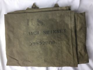 D - Day Relic - Wwii Half Tent Named - Kia 506th Pir - 101st Airborne Division