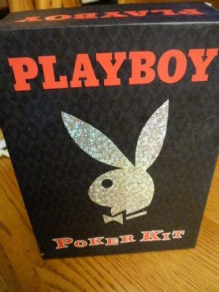 Playboy Poker Kit,  Includes Two Decks Of Cards,  Chips,  And Book