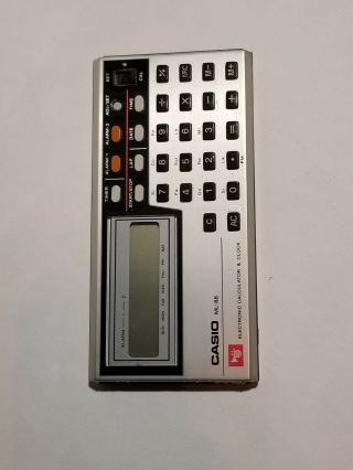 Vintage Casio ML - 88 MELODY Calculator and Clock STILL HAS PLASTIC WRAPPING 3