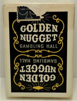 Golden Nugget Casino Black Opened Collector Deck Of Cards Not Canceled