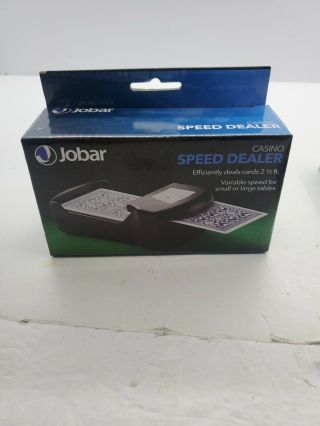 Jobar Casino Speed Dealer Battery Powered Playing Card 2 Feet Dealing Shoe Poker