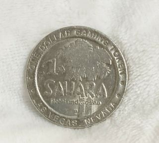 Las Vegas Sahara Hotel And Casino,  Dollar $1 Silver Machine Coin,  Retired