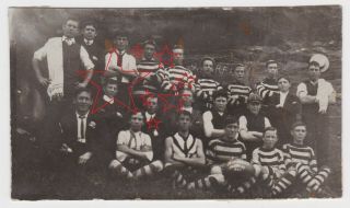 Old Australian Rules Football Team Group Photo Ramblers Premiers 1909