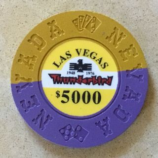 Thunderbird - $5000 Borland Commemorative Chip - Las Vegas - -
