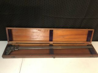 Vintage Brown And Sharpe Vernier Calipers 25 "