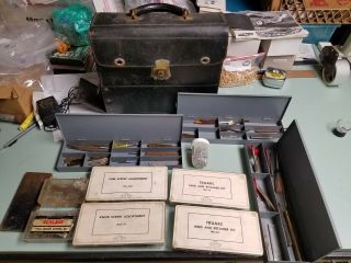 Vintage Locksmith Tool Kit W/ Leather Bag Zipco & Slage Accessories