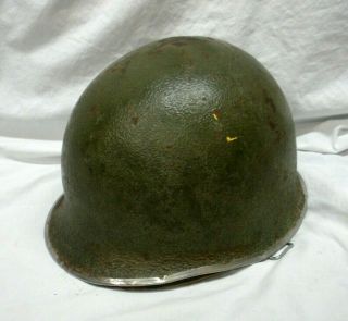 Wwii Us Army - Marine M - 1 Helmet Front Seam W/liner