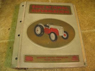 Vintage Ford 8n Tractor Dealer Educational Information 3 Ring Binder