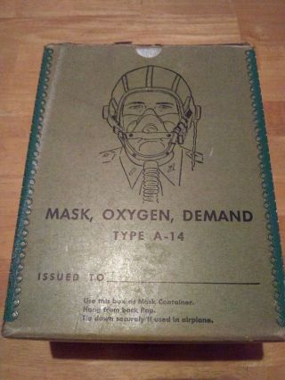 Wwii Pilot A - 14 Oxygen Mask