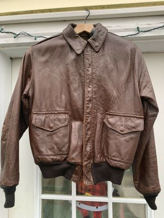 Wwii A2 Jacket Us Army Air Forces Vet Id’d A2 Flight Jacket Poughkeepsie Leather