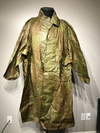 Wwii Canadian Camouflage Anti - Gas Cape.  Near.  Tower 1943