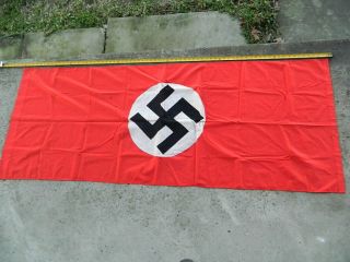 Nazi 48 " Flag,  72 " X 28 " Old Flag From Grandpa 