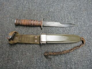 Wwii Us Army M3 Fighting Knife - Blade Marked Camillus - Early -