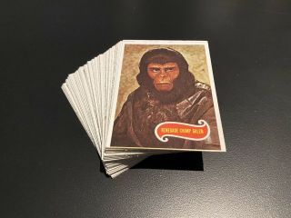 1967 Topps Planet Of The Apes Tv Vintage Complete 66 Trading Card Set