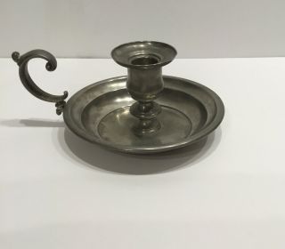 Colonial Style International Pewter Candle Holder Good