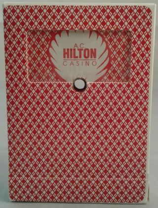 AC Hilton Casino Atlantic City Playing Card Red Deck Complete With Jokers 2