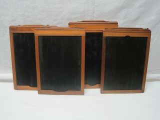4 Vintage 5 X 7 Wooden Glass Dry Plate Film Holders