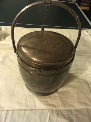 Vintage Wilcox International Silver Co Ice Bucket 8293 With Ice Tong 3