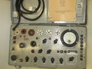 Us Tube Tester Radio Valve Signal Corps Electron Tv - 7a/u Hickok