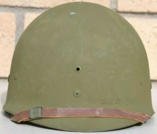 Us Army Ww 2 M1 Helmet Liner Westinghouse Company With Green Buckle Chinstrap
