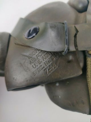 WWII WW2 USAAF Army Air Force Demand Oxygen Mask Type A - 14 Size M w/ Hose 3