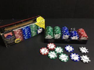 Bicycle Premium Tournament 98 Poker Chips W/tray 8 Grams Clay Filled - Casino