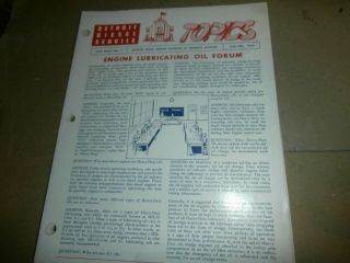 6 Vintage 1953 GM Detroit Diesel Engine Service Topics Bulletins Booklets 2