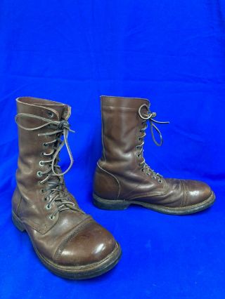 Ww2 Wwii Us Army Airborne Paratrooper Jump Boots Size 9.  5 1943 Dated