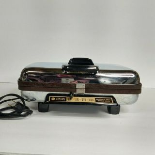 Vintage 1960’s General Electric Ge Automatic Waffle Maker And Grill Combo A7g44t