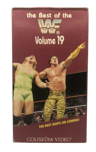 The Best Of The Wwf Volume 19 Vhs Coliseum Video Tape Pro Wrestling Wwe Vintage
