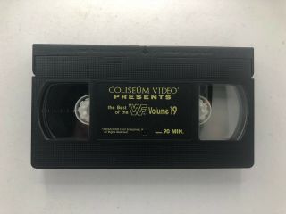 The Best Of The WWF Volume 19 VHS Coliseum Video Tape Pro Wrestling WWE Vintage 3