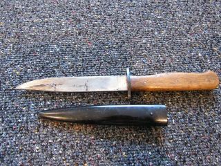 Wwii German Military Issue Boot Knife With Sheath