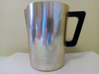 Vintage Regal Aluminum Pitcher Gold Colored - 7 1/2 Inches Tall