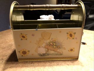 2006 Holly Hobbie Multi Purpose Tin Paper/notebook/ Tool Caddy