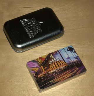 Four Queens Hotel Casino Las Vegas Deck Of Cards With Tin Case Playing Card Game