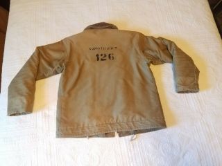 WWII USN US Navy N1 Deck Jacket coat sz 42 Military 1940s 83008 2