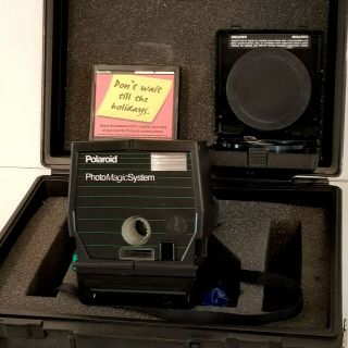 Polaroid Instant Photo Magic System Camera With Case Button Cutter Vintage